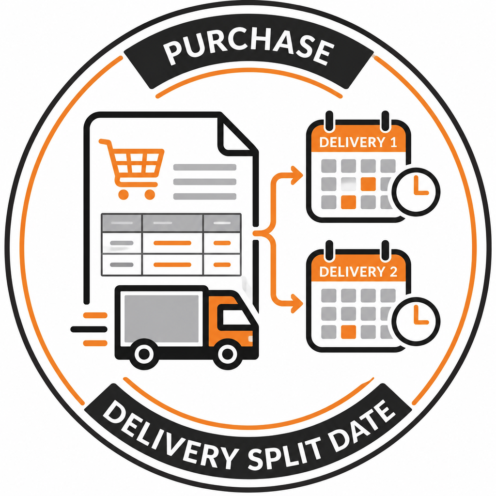 Purchase Delivery Split Date